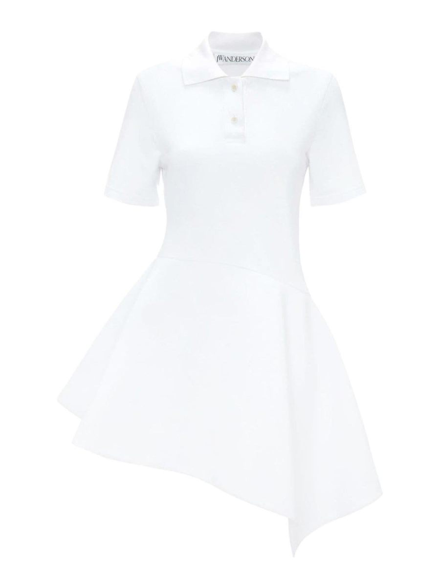J. W. Anderson Robe Au Genou - Blanc