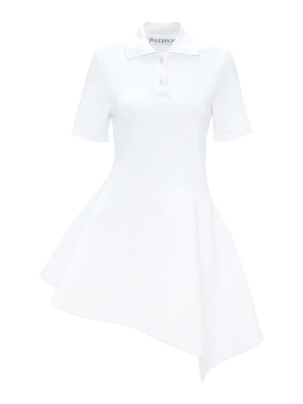 J. W. Anderson Robe Au Genou - Blanc