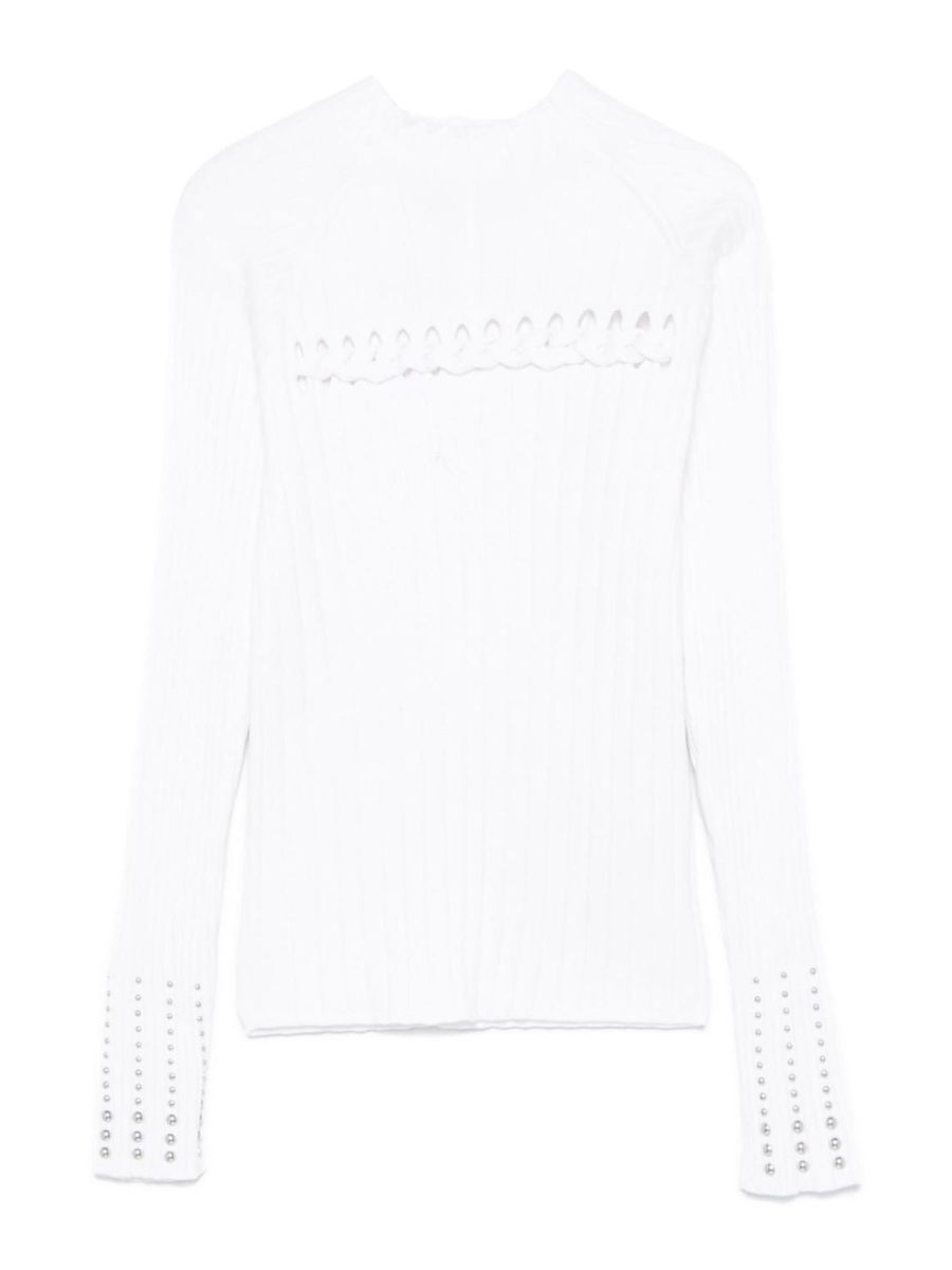Liu Jo Pull Col Rond - Blanc