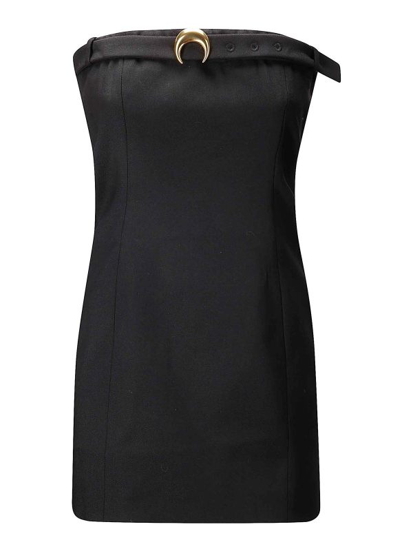 Marine Serre Robe Au Genou - Noir