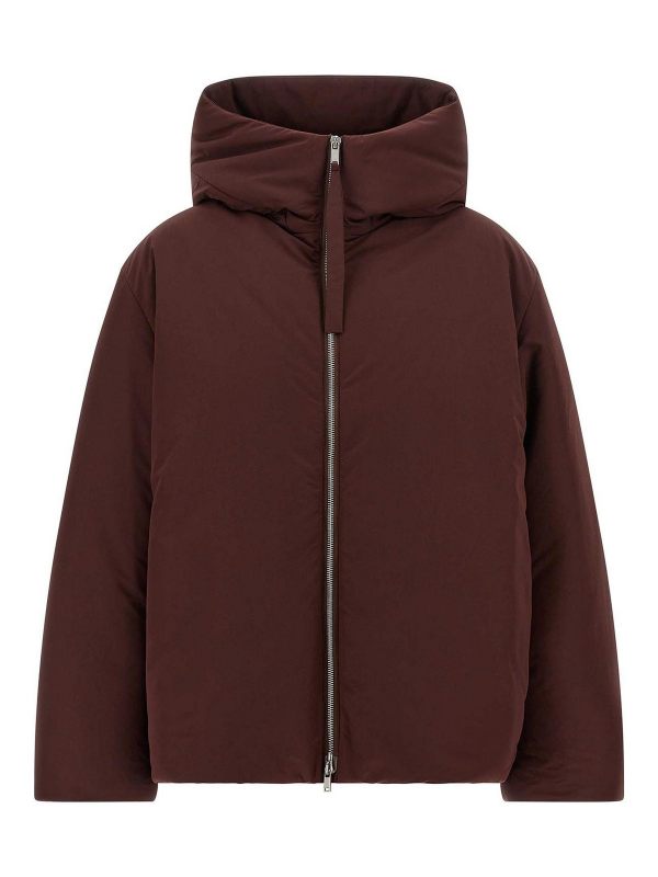 Jil Sander Blouson Rembourré - Rouge Brun