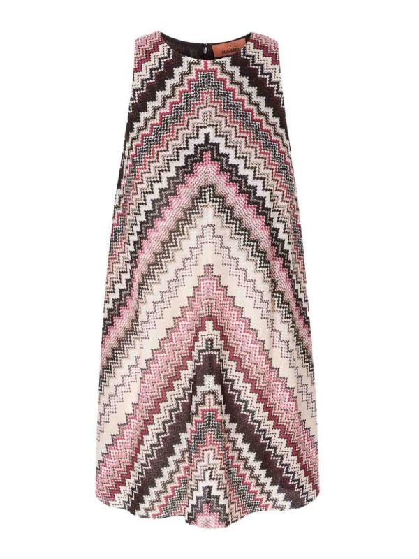Missoni Robe Courte - Rouge