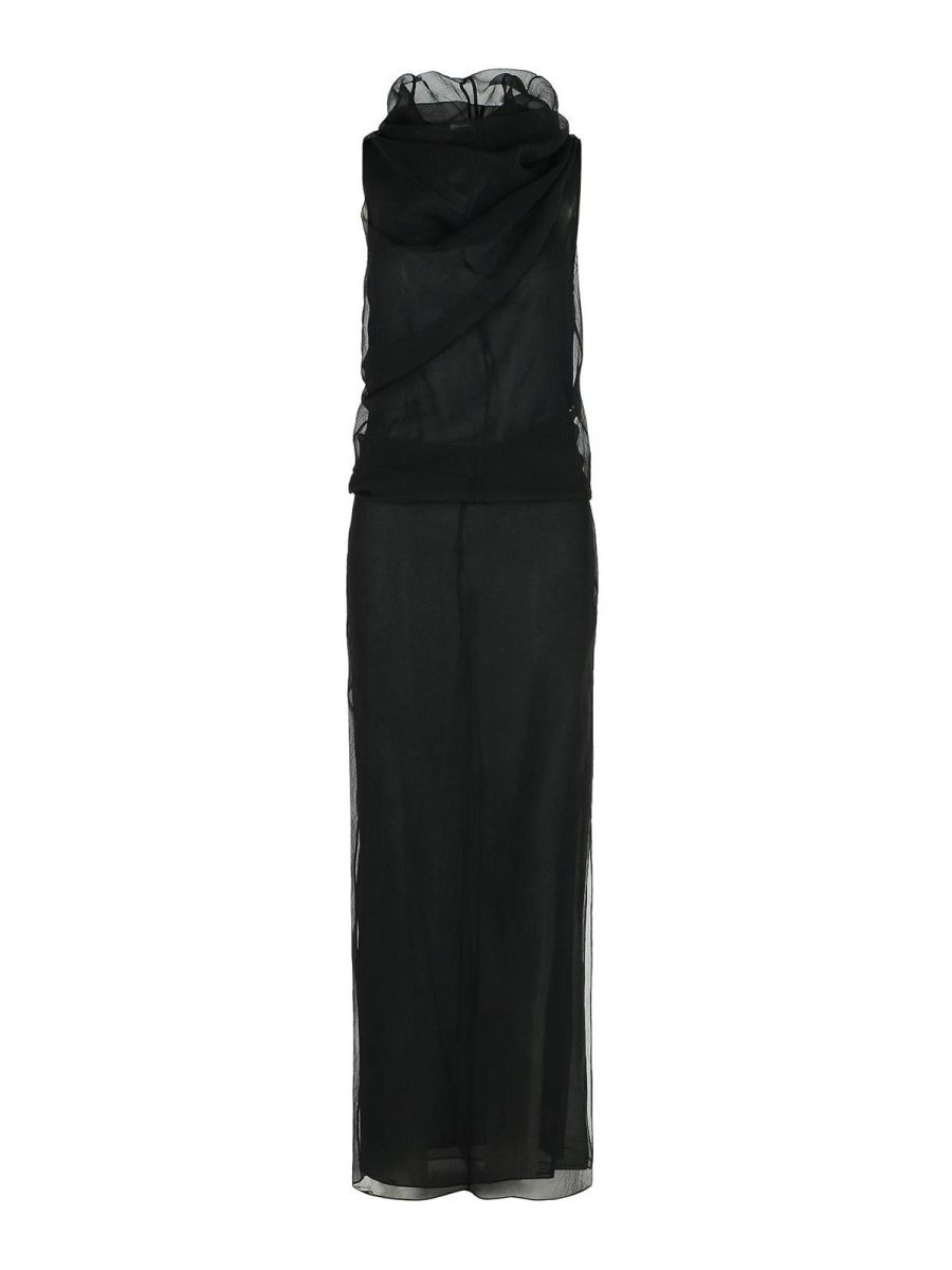 Khaite Robe Au Genou - Noir