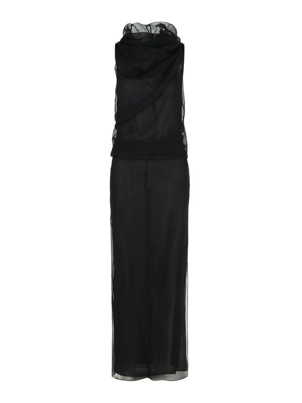Khaite Robe Au Genou - Noir