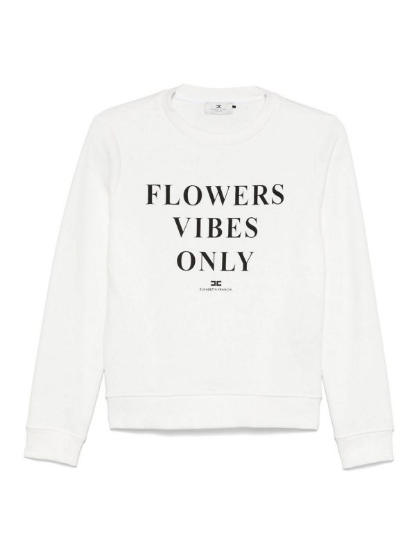 Elisabetta Franchi Sweat-Shirts - Crème