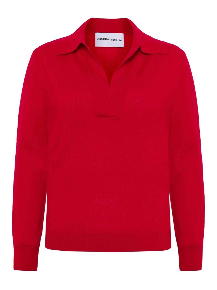 Emerson Renaldi Pull Col Rond - Rouge