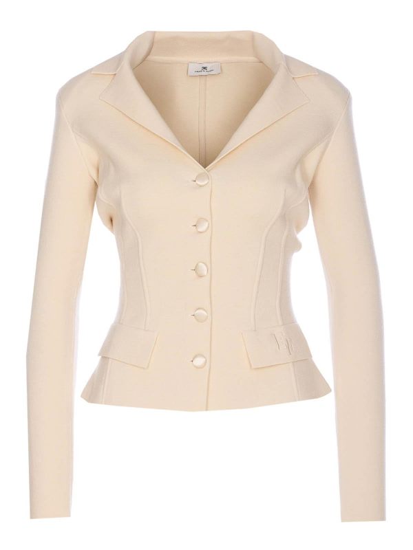 Elisabetta Franchi Cardigan - Blanc