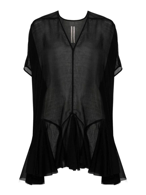 Rick Owens Robe Courte - Noir