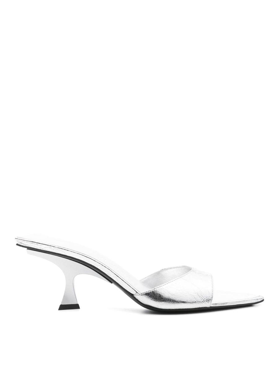 The Attico Mules - Argent