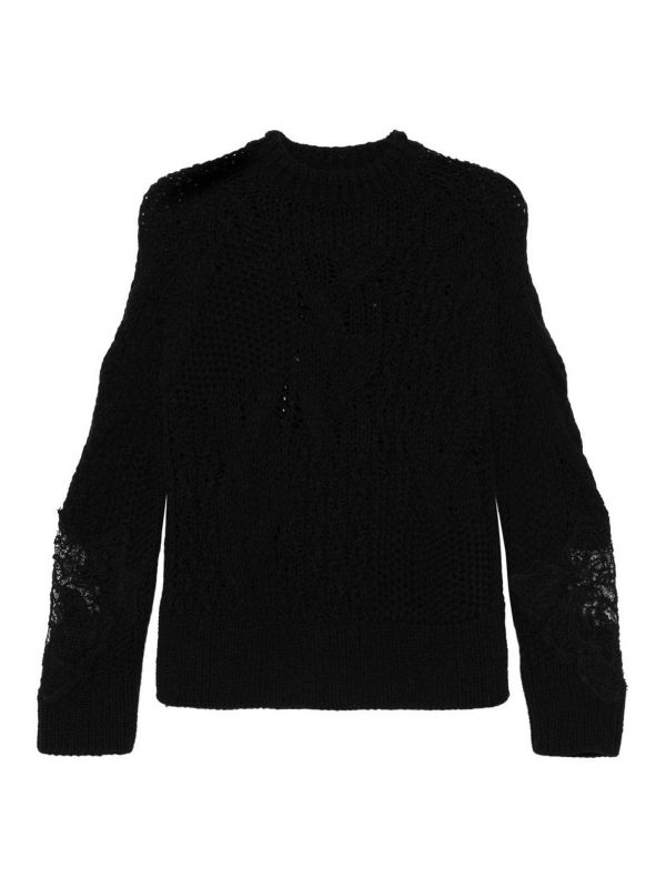 Ermanno Scervino Pull Col Rond - Noir