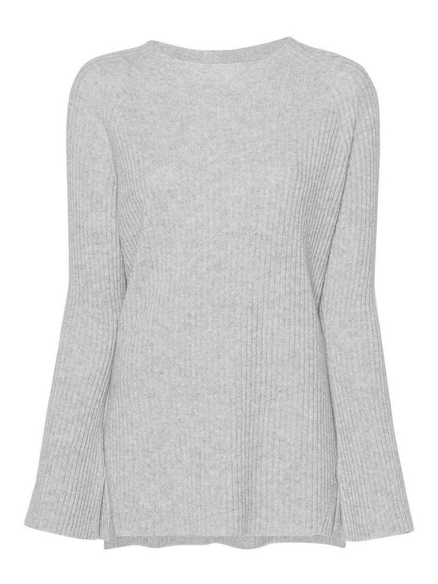 Twinset Pull Col Rond - Argent