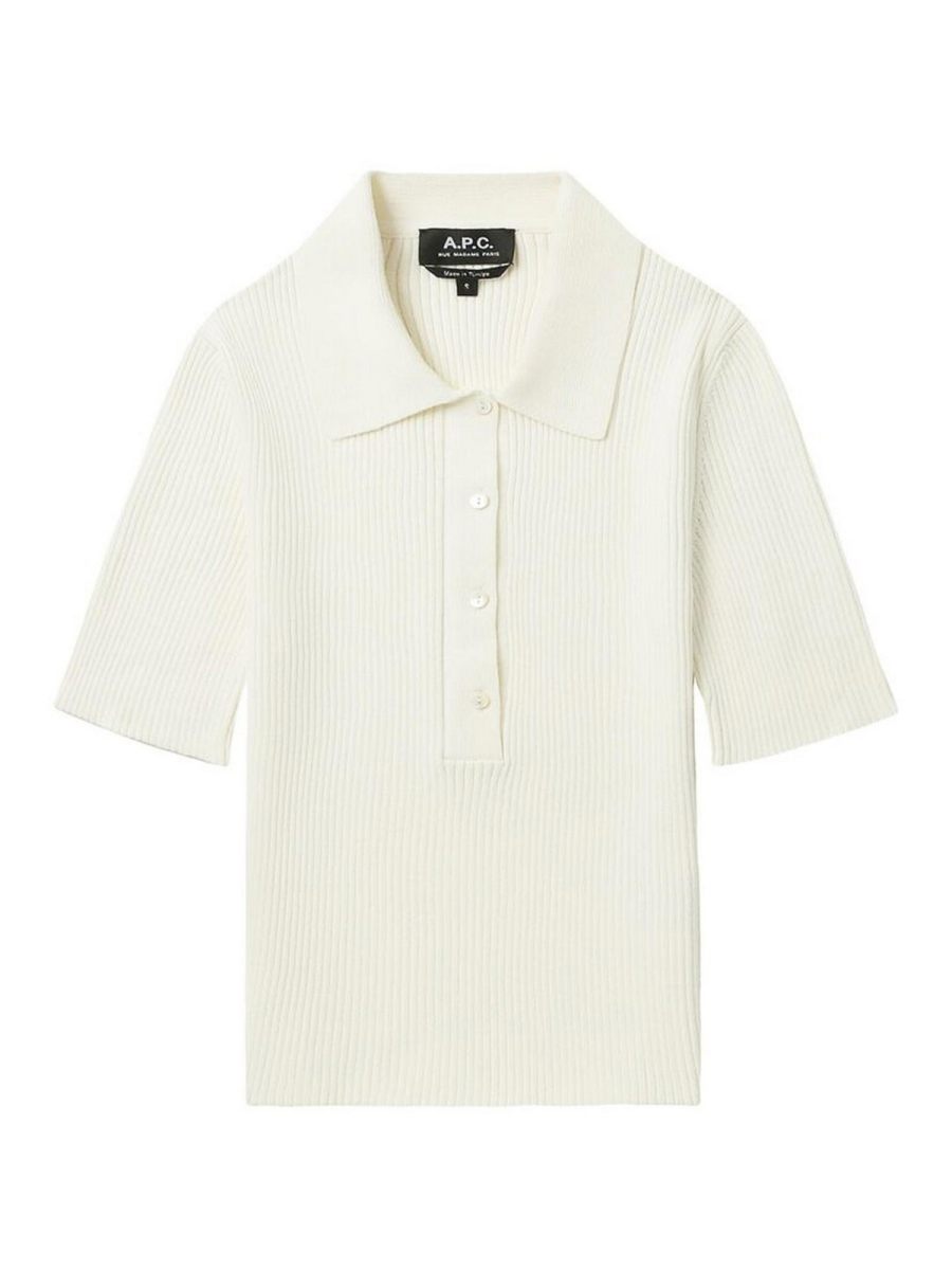 A. P.C. Pull Col Rond - Blanc