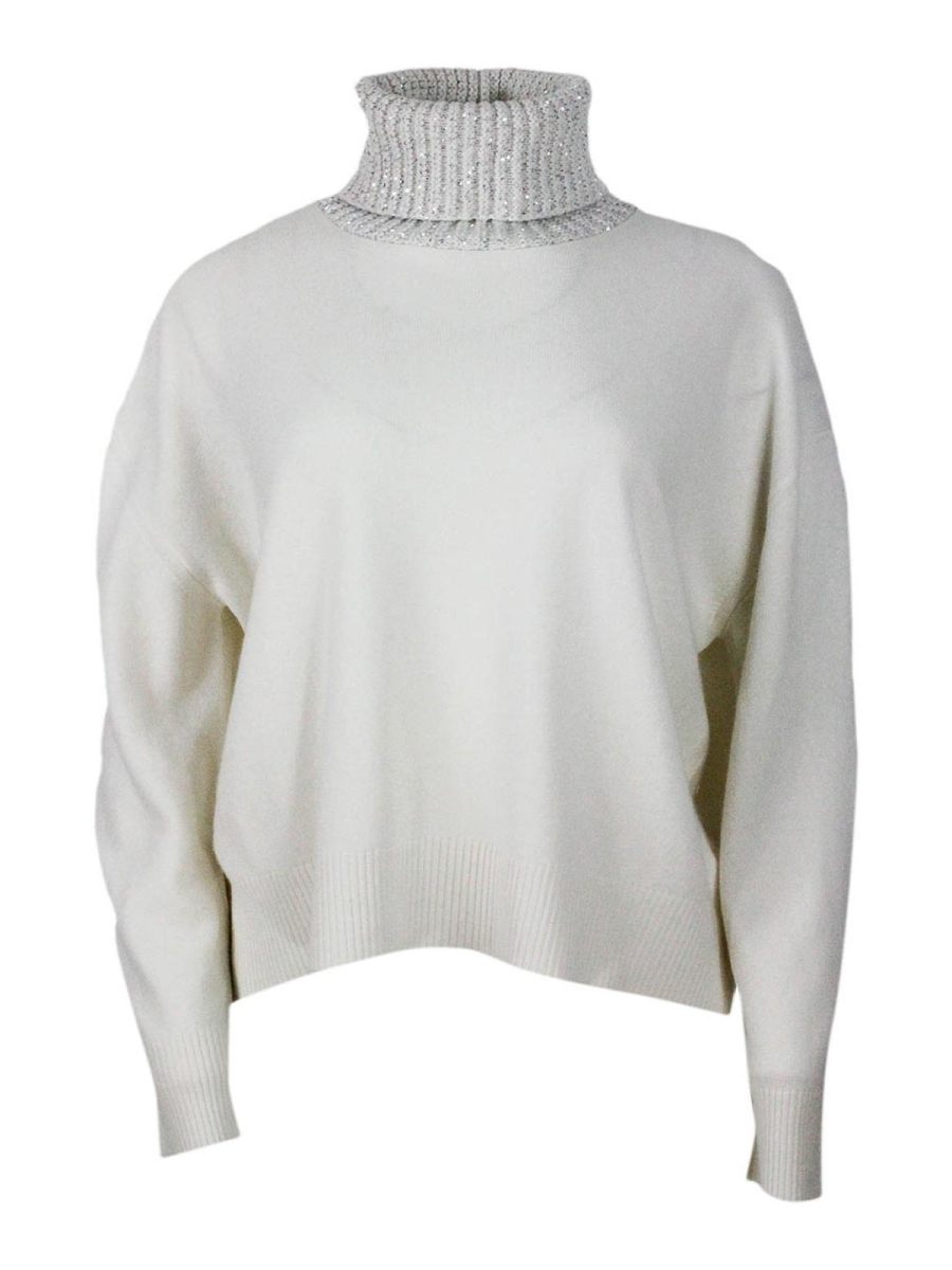 Fabiana Filippi Pull Col Rond - Blanc