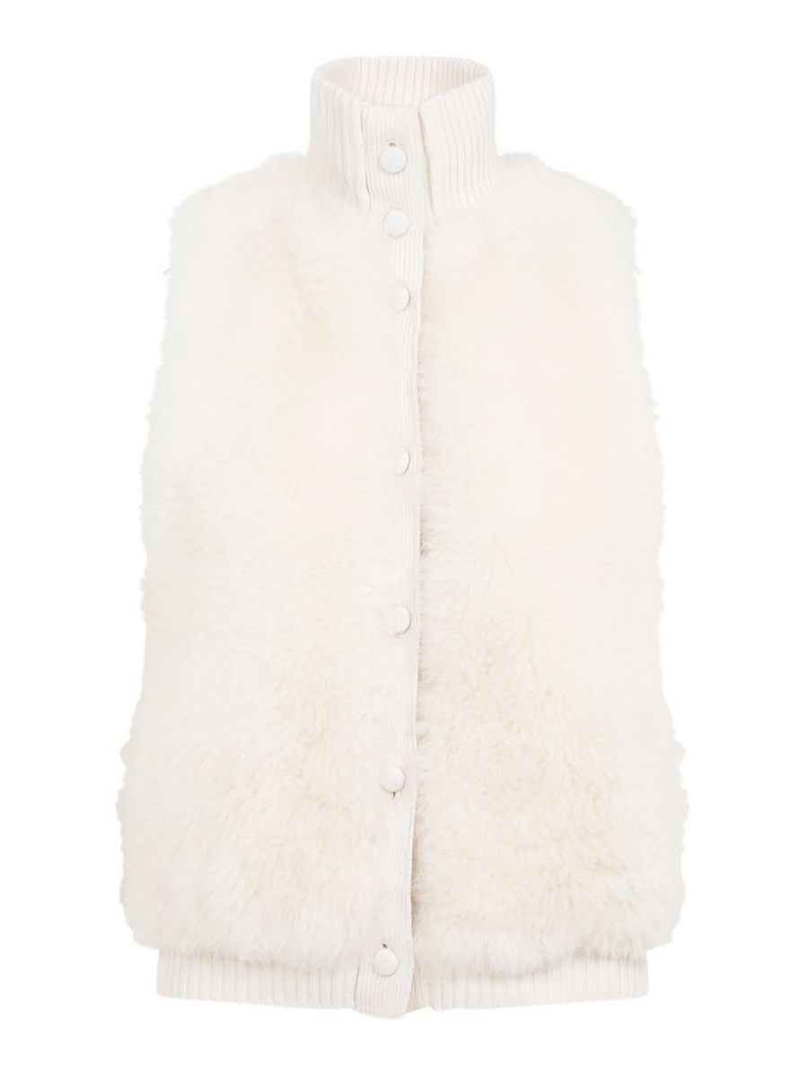 Yves Salomon Gilet - Blanc