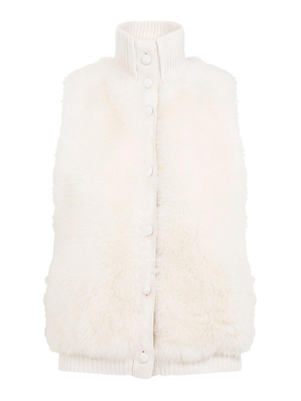Yves Salomon Gilet - Blanc