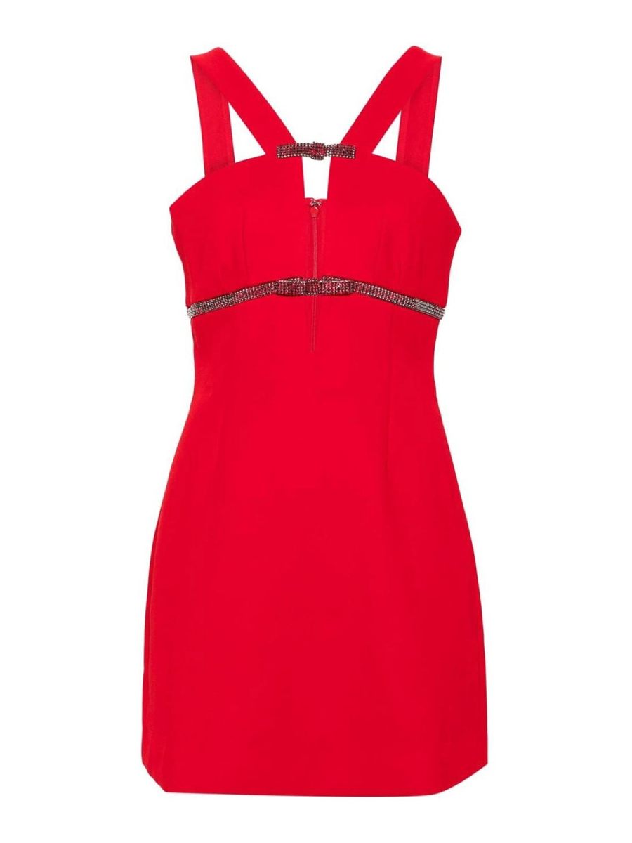 Self Portrait Robe Courte - Rouge