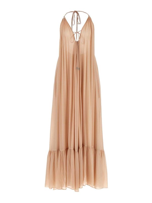 Pinko Robe Au Genou - Couleur Chair