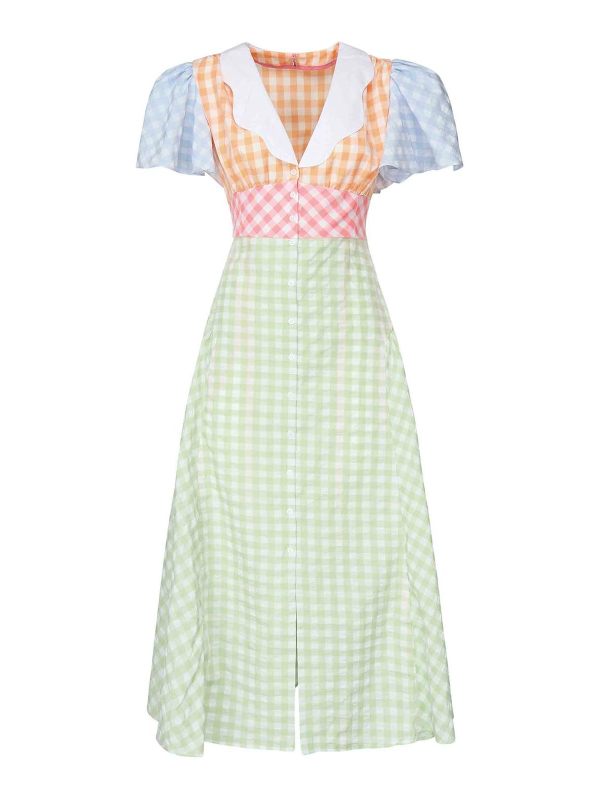 Cecilie Bahnsen Robe Au Genou - Multicolore