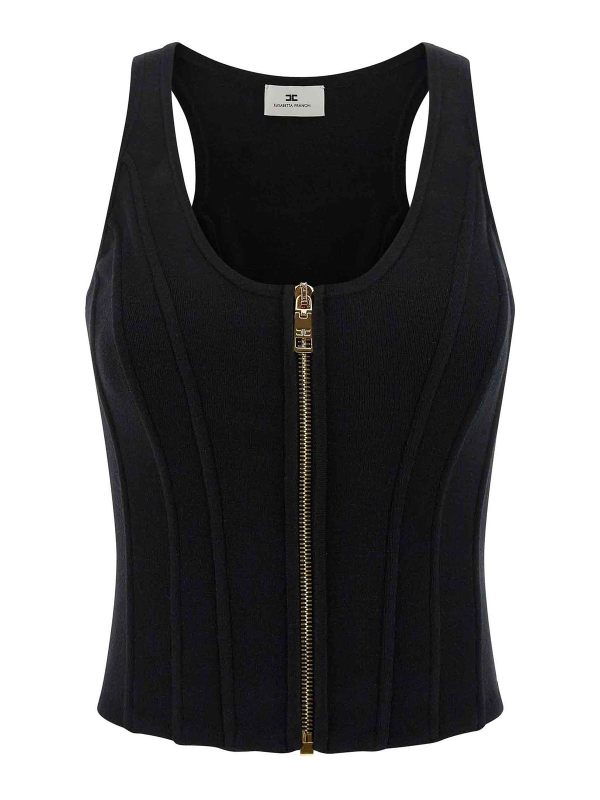 Elisabetta Franchi Top - Noir