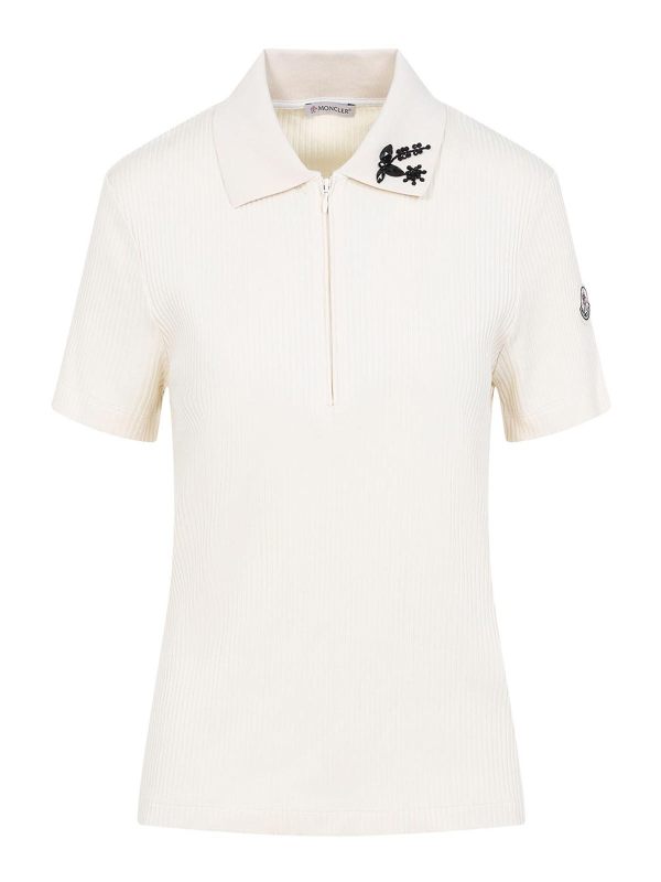 Moncler Polo - Crème