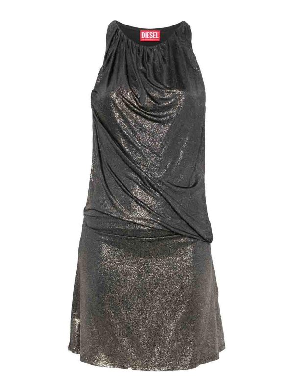 Diesel Robe Courte - Gris