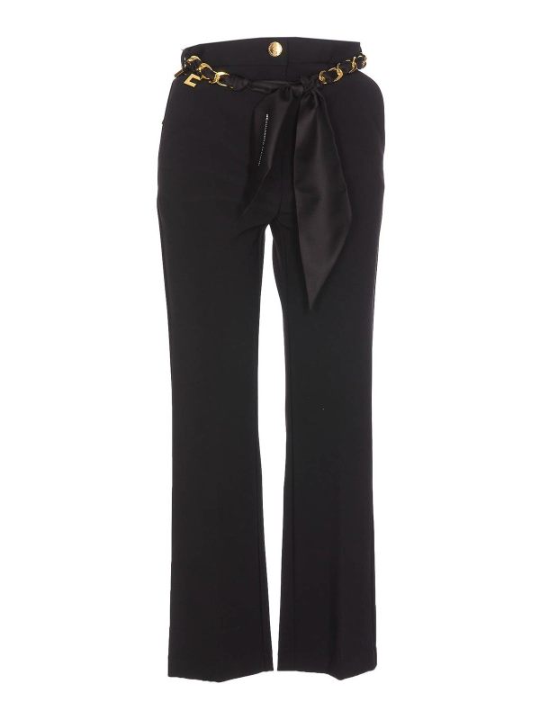 Elisabetta Franchi Pantalons Décontractés - Noir