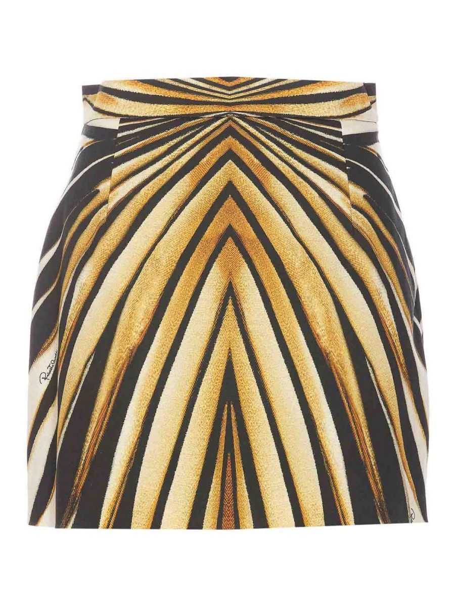 Roberto Cavalli Mini Jupe - Jaune