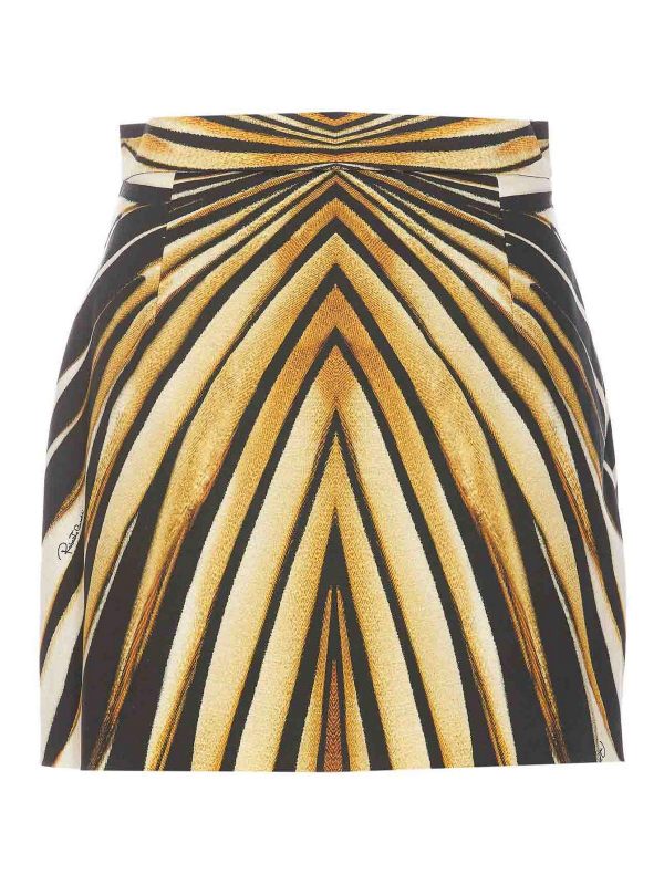 Roberto Cavalli Mini Jupe - Jaune