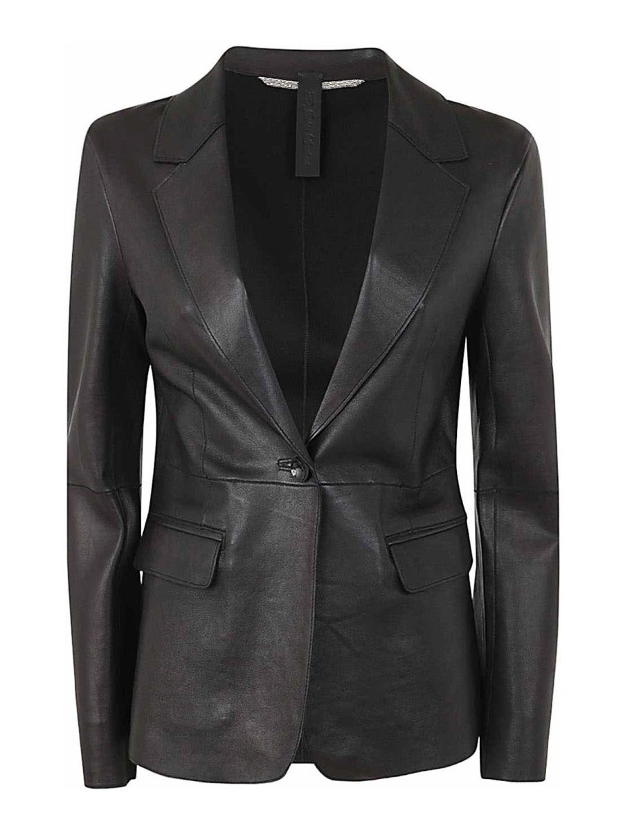 The Jackie Leathers Blazer - Noir