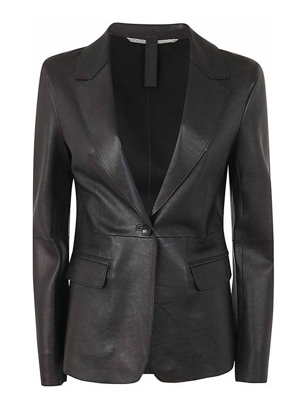 The Jackie Leathers Blazer - Noir