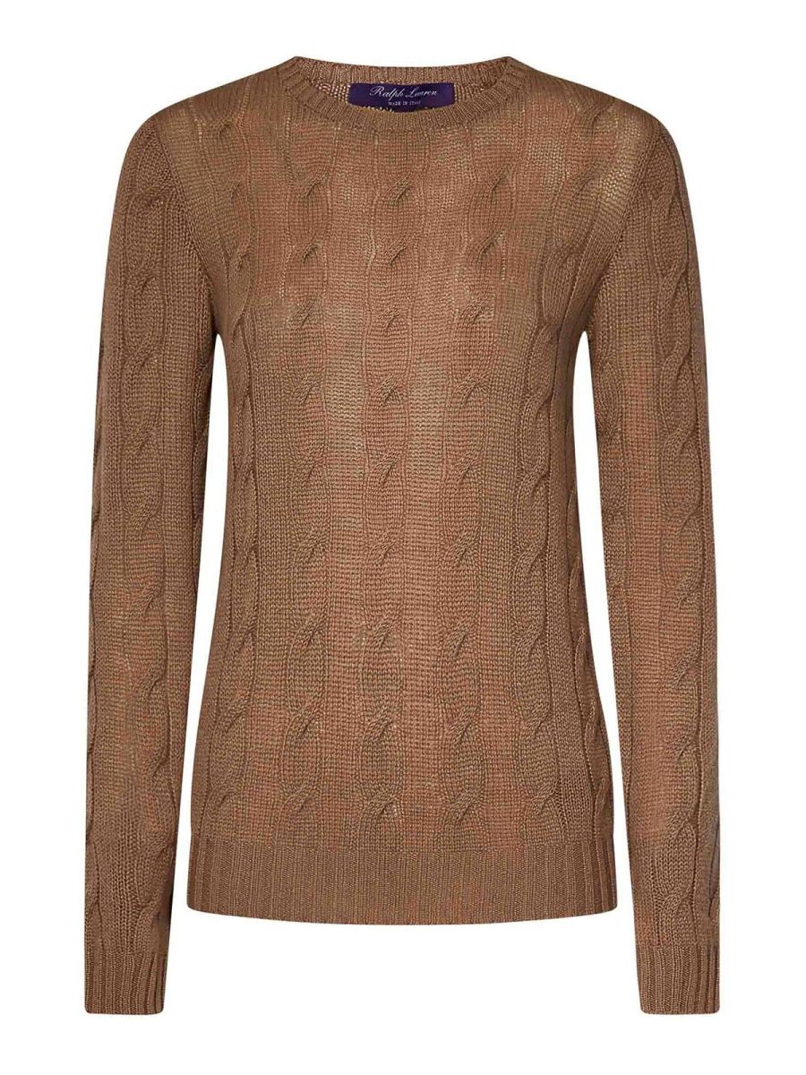 Ralph Lauren Pull Col Rond - Marron