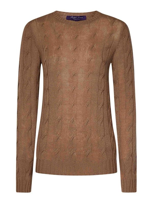 Ralph Lauren Pull Col Rond - Marron