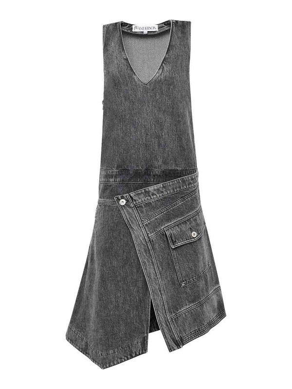 J. W. Anderson Robe Au Genou - Gris