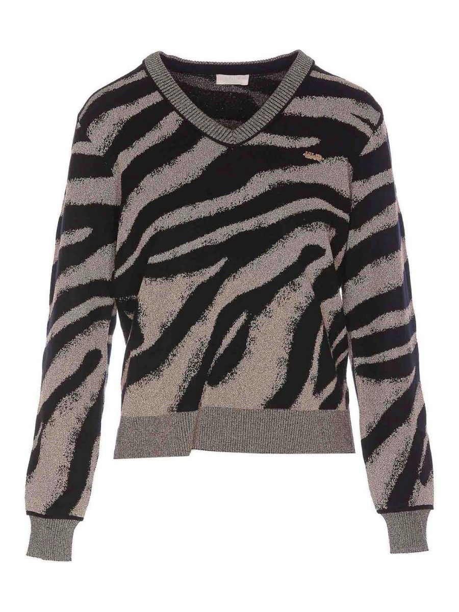 Liu Jo Pull Col Rond - Gris