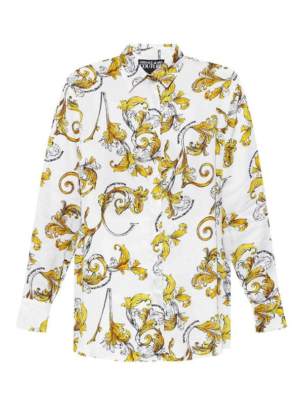 Versace Jeans Chemise - Or Blanc