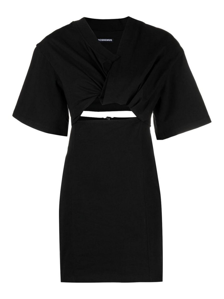 Jacquemus Robe Au Genou - Noir
