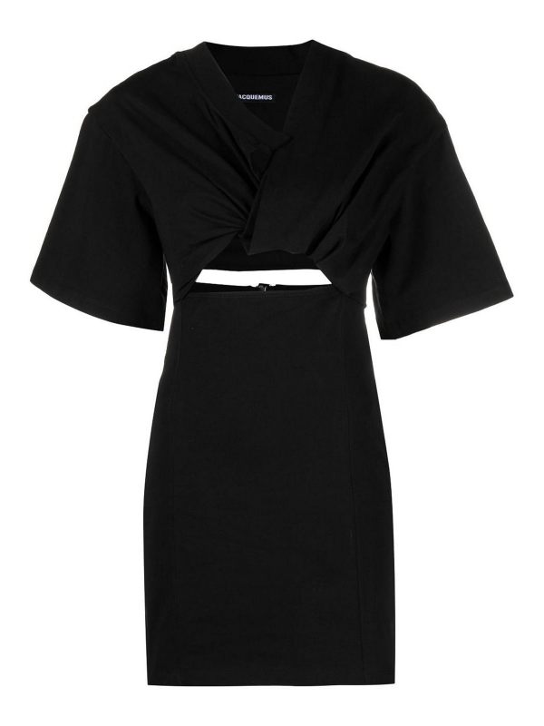 Jacquemus Robe Au Genou - Noir
