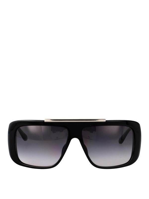 Alexander Mcqueen Lunettes De Soleil - Noir
