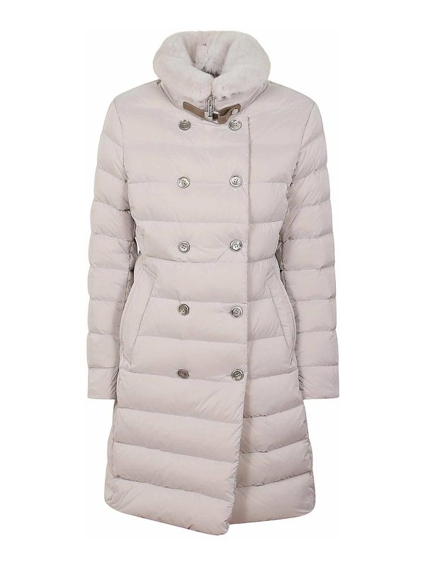 Moorer Blouson Rembourré - Gris Clair
