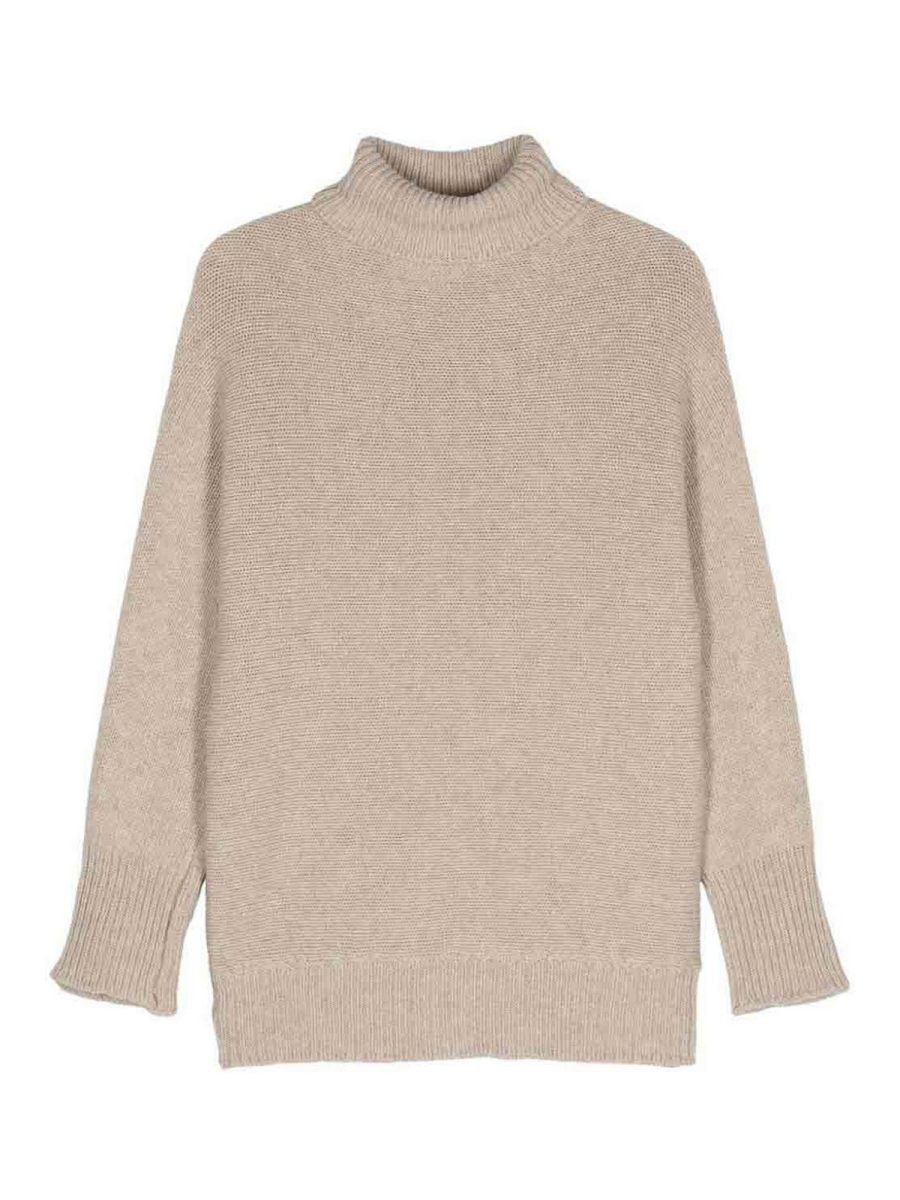 Alysi Pull Col Roulé - Beige