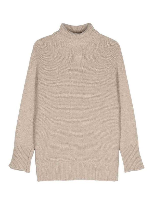 Alysi Pull Col Roulé - Beige