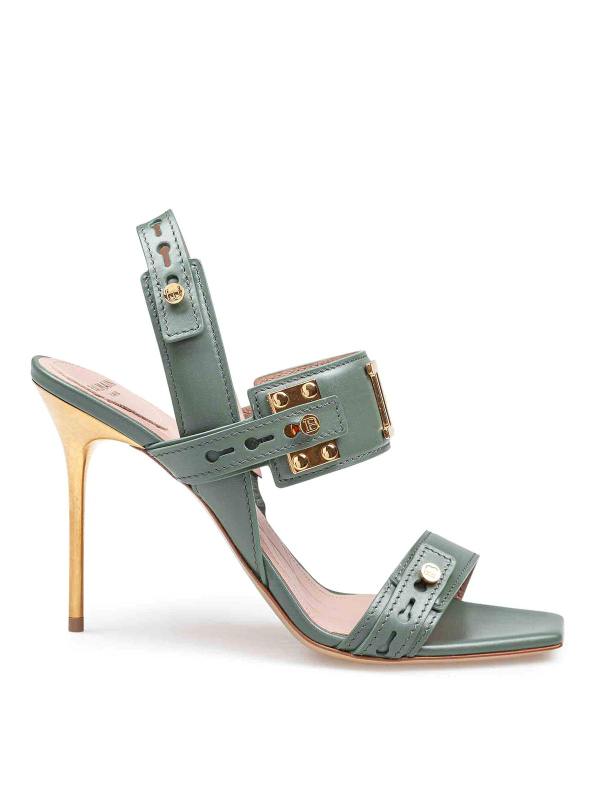 Balmain Sandales - Vert Foncé
