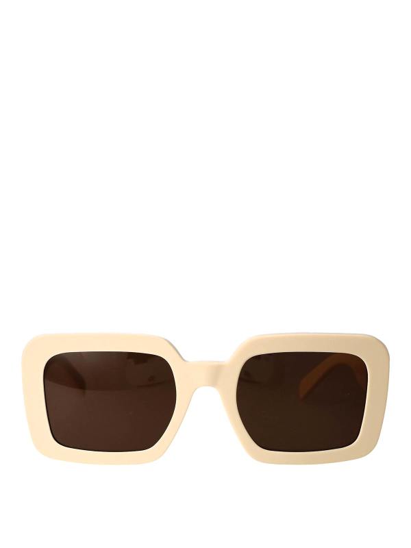 Céline Lunettes De Soleil - Blanc