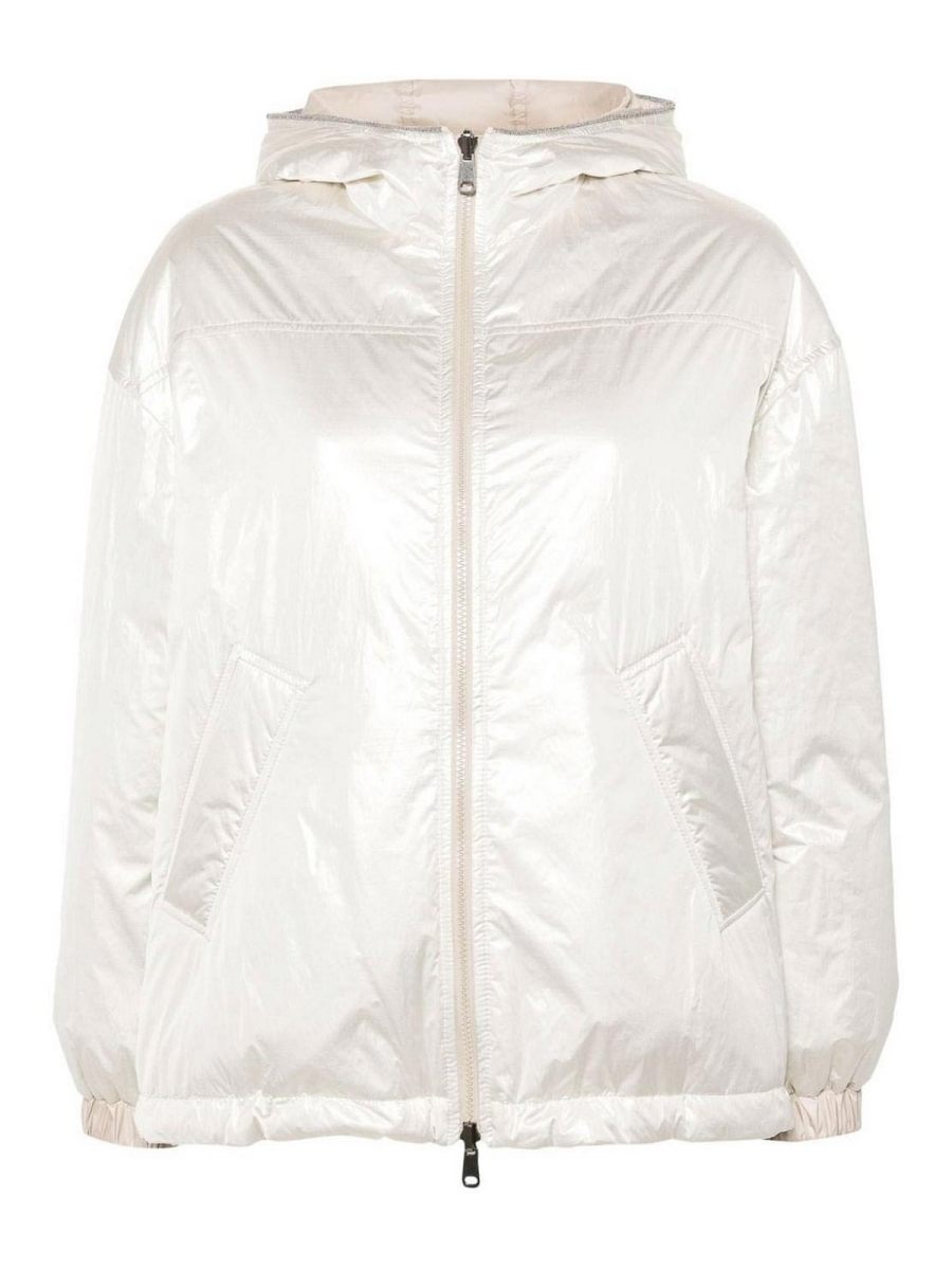 Brunello Cucinelli Blouson Rembourré - Gris