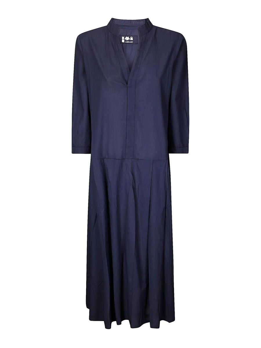 Labo. Art Robe Au Genou - Bleu