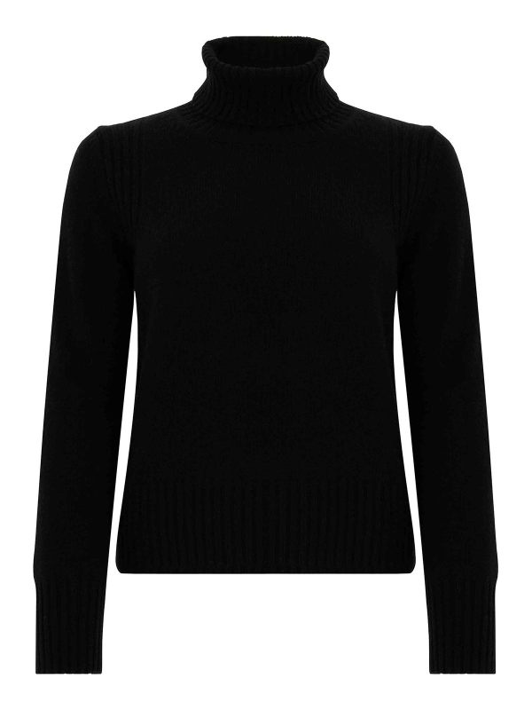 Kangra Cashmere Pull Col Rond - Noir
