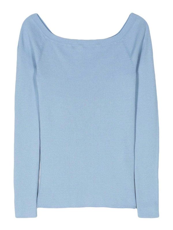 P. A.R. O.S. H. Pull Col Rond - Bleu Clair