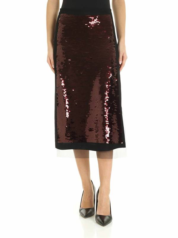 McQ Alexander Mcqueen Jupe Longue - Noir