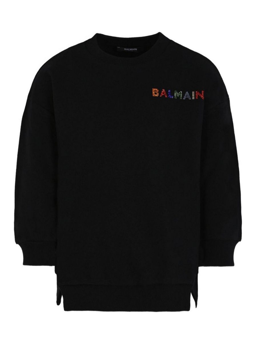 Balmain Pull Col Rond - Noir