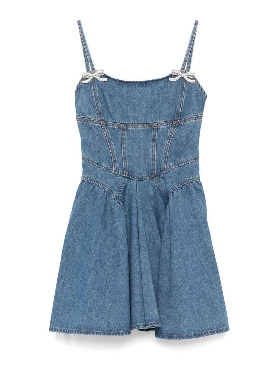 Self Portrait Robe Courte - Bleu